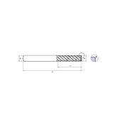 Square GMH72,  Carbide, 6 Flute Chip Splitter V7 PLUS A  END MILLS